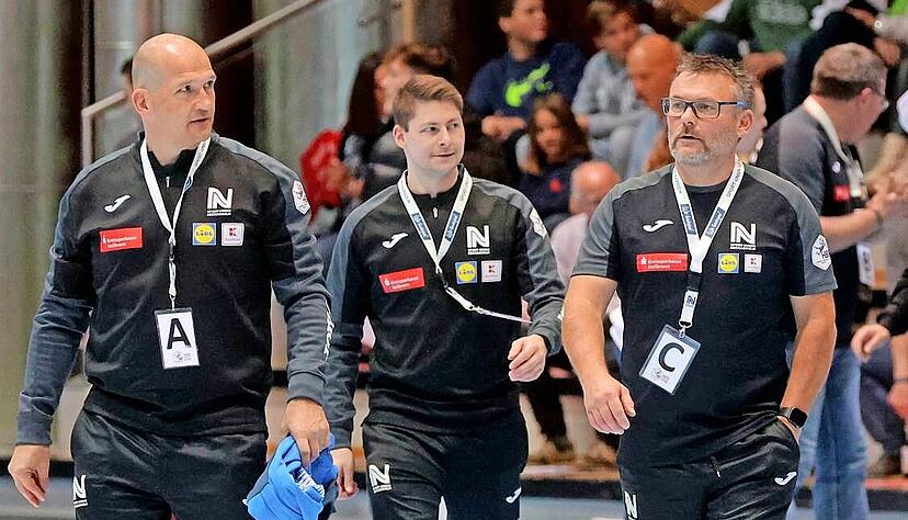 Oliver Rieth (rechts) wird künftig wieder häufiger mit Mike Vogelgesang (links) und Dominik Pfeifer aus dem Sport-Union-Stab in der Ballei einlaufen.