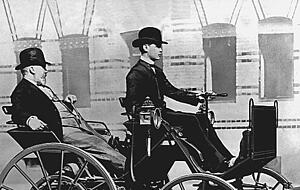 1886: Automobil, erfunden von G. Daimler und C. Benz