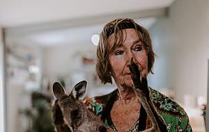 Die Böckingerin Heide Rinderle unterstützt ... Die Böckingerin Heide Rinderle unterstützt ...