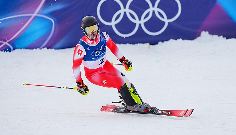 Holte seine dritte Medaille bei den Spielen in Italien: Loic Meillard.