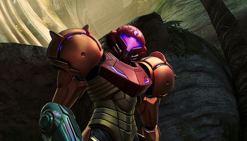 Gut gepanzert: «Metroid Prime 4: Beyond»-Protagonistin Samus Aran. Gut gepanzert: «Metroid Prime 4: Beyond»-Protagonistin Samus Aran.