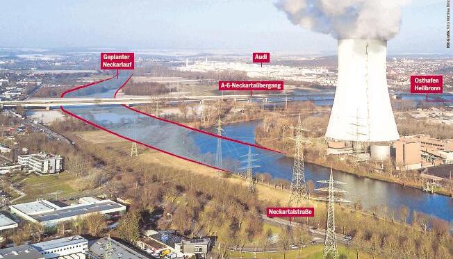 Der Blick ins Neckartal wäre heute ein anderer, wenn in den 1960er oder 1970er Jahren die visionären Pläne einer Neckarverlegung verwirklicht worden wären. Foto: Matthias Bitsch