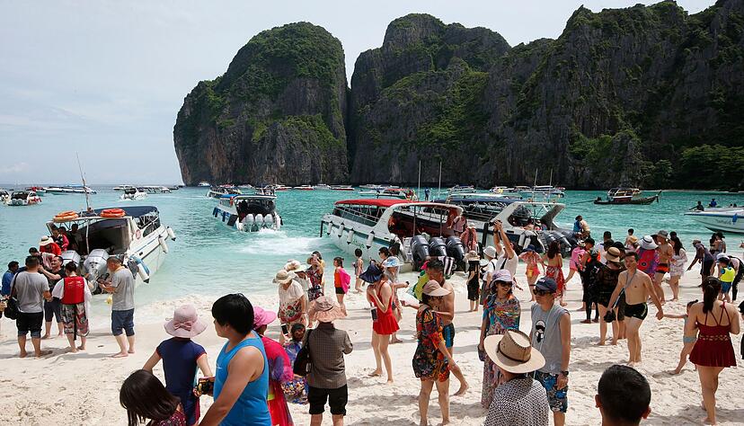 Im Jahr 2000 l&ouml;ste bereits der Film &laquo;The Beach&raquo; von Danny Boyle einen Touristenansturm aus. Opfer war die &laquo;Maya Bay&raquo; auf Phi Phi Island. (Archivbild)