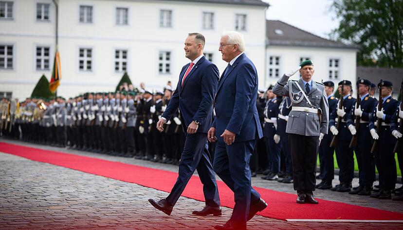 Polens Pr&auml;sident Nawrocki erhielt die volle protokollarische Aufmerksamkeit