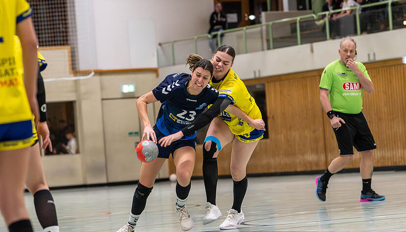Bönnigheims Top-Torschützin Katja Kerner (links) hatte in der Hinrunde Durchhänger, spielt jetzt wieder konstant stark.