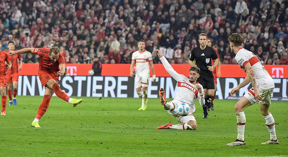 Doch statt des VfB Stuttgart traf Harry Kane per Doppelpack für den FC Bayern München.