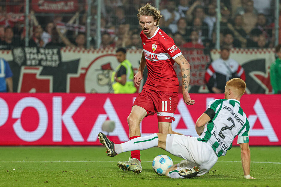 Die Pokalsaison des VfB Stuttgart startete bei Zweitliga-Aufsteiger Preußen Münster. In der ersten Runde war der VfB durchaus gewarnt.