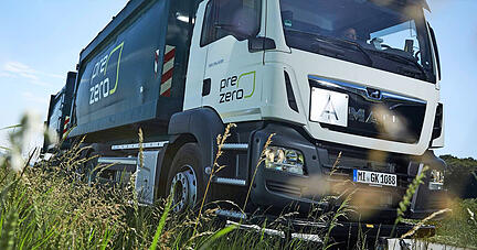 Die Fahrzeuge von Prezero sind inzwischen in ganz Deutschland unterwegs.
Foto: PreZero