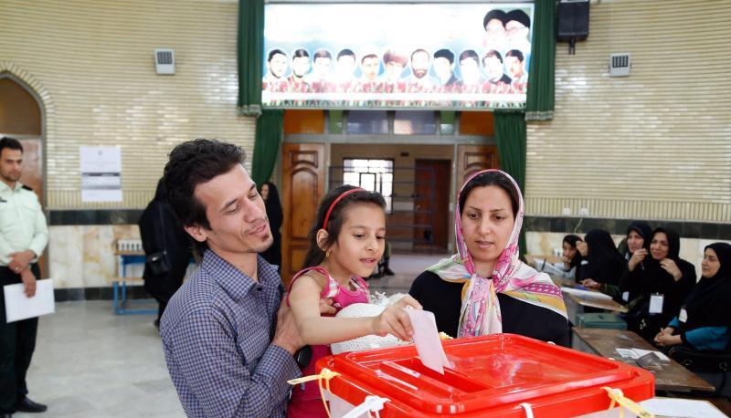 Wahl im Iran: Die Reformer führen nach ersten Hochrechnungen. Foto: Abedin Taherkenareh
