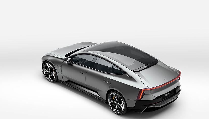 In 3,1 Sekunden von null auf Tempo 100: der Polestar 5. In 3,1 Sekunden von null auf Tempo 100: der Polestar 5.