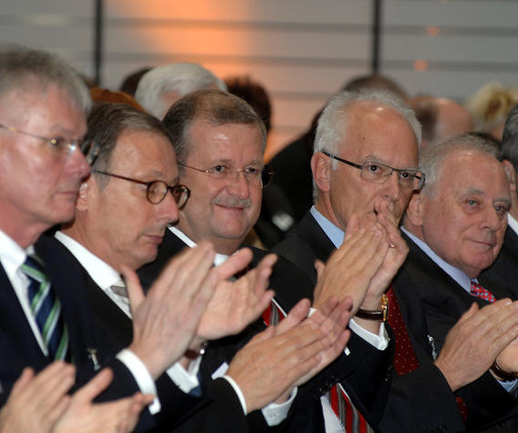 Wiedeking (Mitte) im März 2009 beim IHK-Gästeabend in Heilbronn.