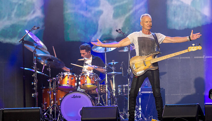 Am Samstagabend begeistert Sting sein Publikum in Heilbronn unteranderem mit Klassikern wie "Englishman in New York".