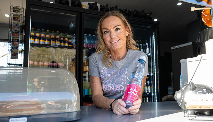 Auf der L&ouml;wensteiner Platte ist sie ein bekanntes Gesicht: Sina Fierling betreibt den Kult-Kiosk seit 2010.