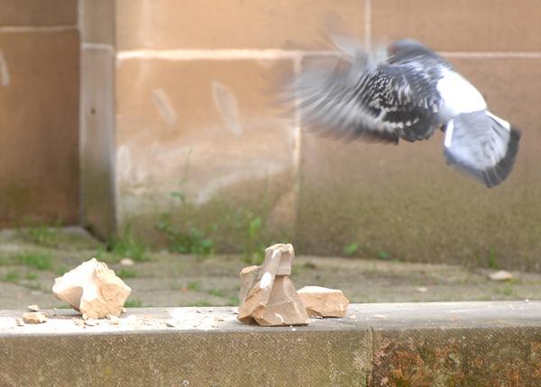 Steinschlag an Kilianskirche | 10.04.