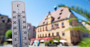 Es wird heiß in Heilbronn, der Deutsche Wetterdienst (DWD) warnt.