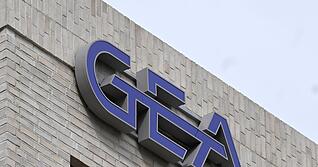 Gea-Logo am D&uuml;sseldorfer Unternehmenssitz (Archivbild)