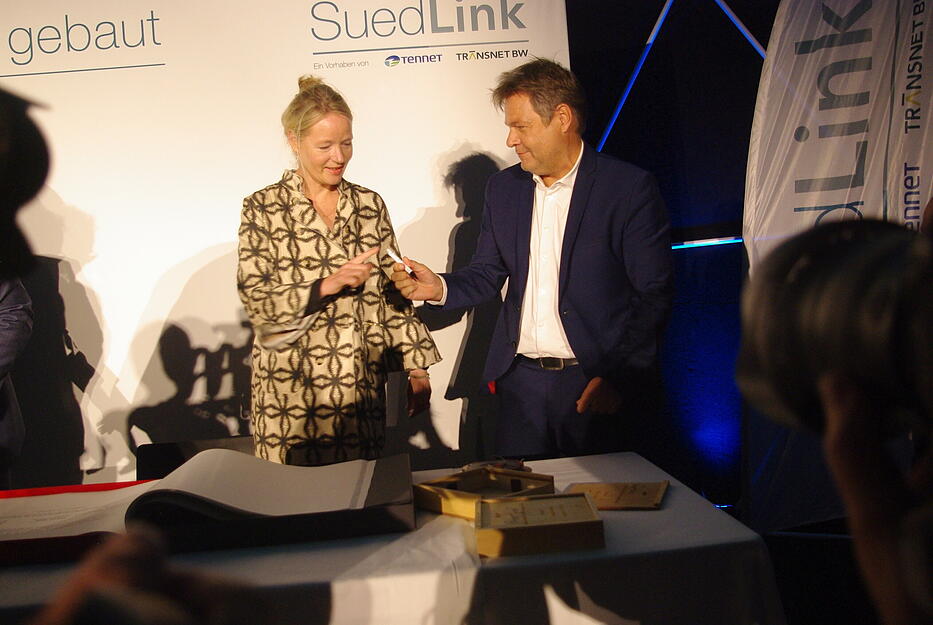Wirtschaftsminister Habeck in Leingarten