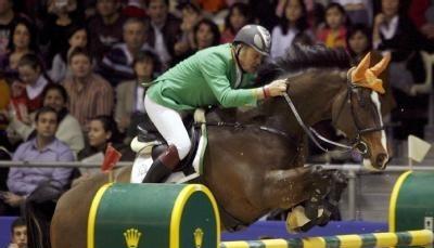 Thomas Frühmann reitet im Februar 2008 auf The Sixth Sense. Thomas Frühmann reitet im Februar 2008 auf The Sixth Sense.