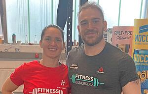 Julia Echeverria und Teamkollege Marvin Brück.
Foto: Stephan Sonntag