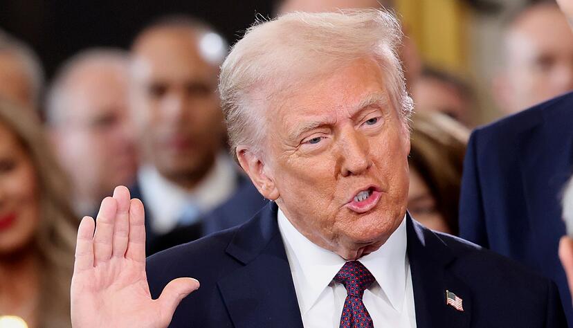 Klare Ansage von Trump: «Ich werde ganz einfach Amerika an die erste Stelle setzen.» Klare Ansage von Trump: «Ich werde ganz einfach Amerika an die erste Stelle setzen.»