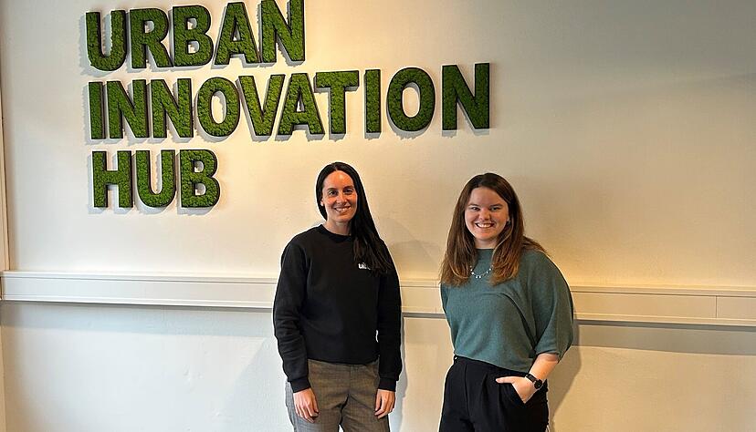 Lena Ahner und Nathalie Alischer vom Urban Innovation Hub.