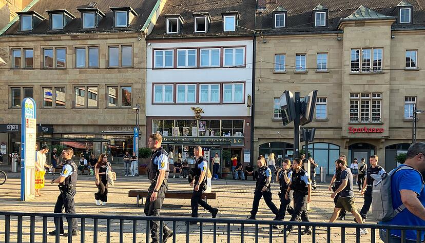 Seit einiger Zeit nimmt die Polizei in Heilbronn verstärkt Kontrollen vor, hier eine Aufnahme vom August 2024. Seit einiger Zeit nimmt die Polizei in Heilbronn verstärkt Kontrollen vor, hier eine Aufnahme vom August 2024.