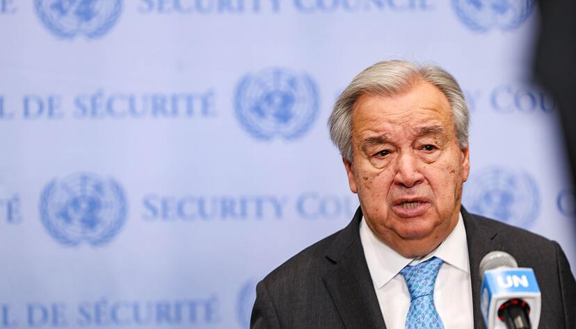 UN-Generalsekret&auml;r Guterres fordert von Israel, den Lizenzentzug f&uuml;r Dutzende internationale Hilfsorganisationen r&uuml;ckg&auml;ngig zu machen. (Archivbild)