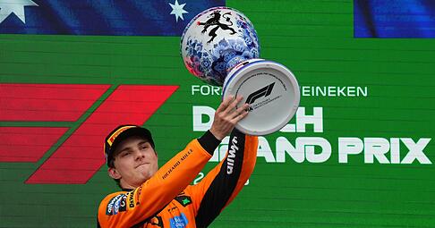 Oscar Piastri gewann das Rennen in Zandvoort.