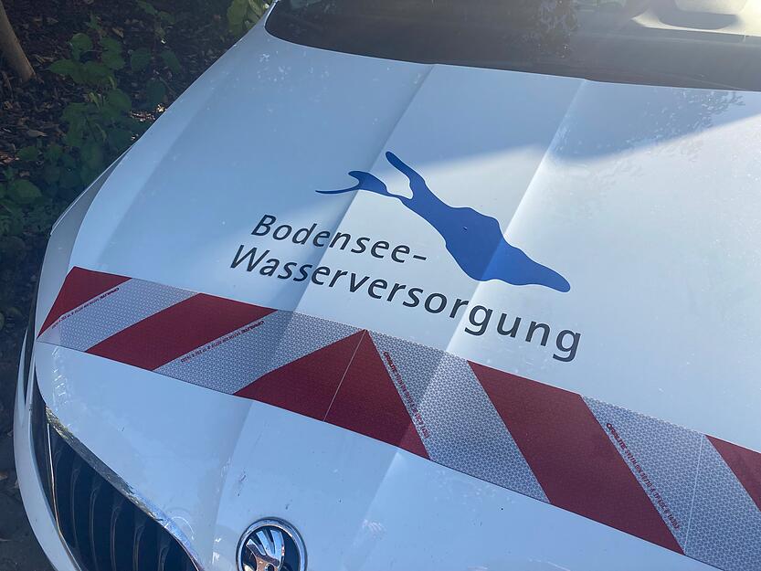 Die Bodensee-Wasserversorgung ist vor Ort im Einsatz.