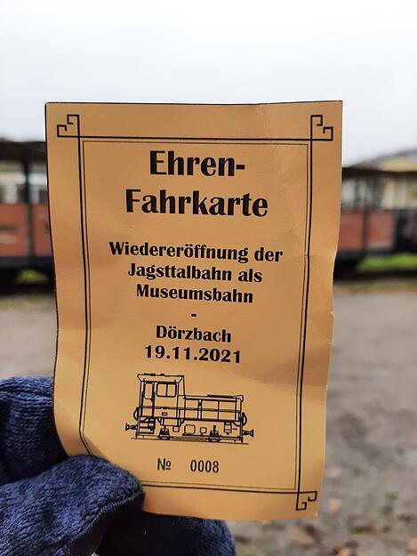 Eröffnungsfahrt der Jagsttalbahn