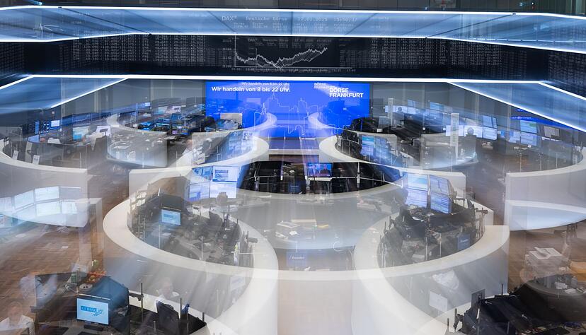 B&ouml;rsensaal in Frankfurt: Weltweit geraten die Aktienm&auml;rkte unter Druck wegen des Iran-Kriegs