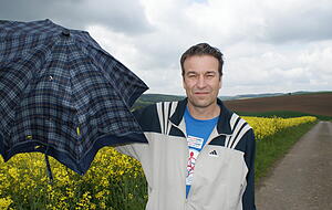 Diesen Regenschirm hatte Uwe Bergdolt an jenem Tag dabei. Diesen Regenschirm hatte Uwe Bergdolt an jenem Tag dabei.