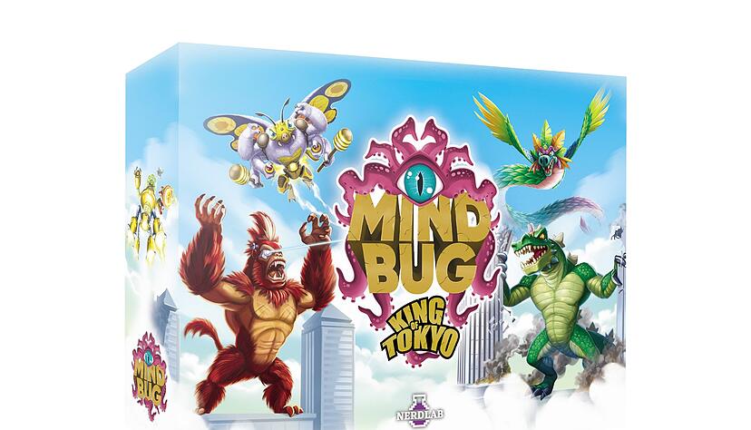 Bei &laquo;Mindbug x King of Tokyo&raquo; werden ein Kartenspiel und die Elemente eines W&uuml;rfelspiels miteinander kombiniert.