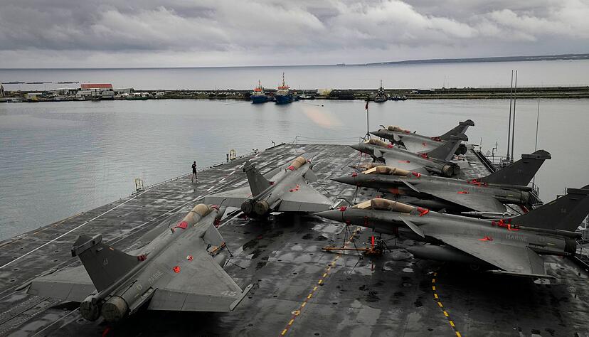 Mehrmals im Jahr wird mit franz&ouml;sischen Kampfjets Abschreckung ge&uuml;bt. (Archivbild)