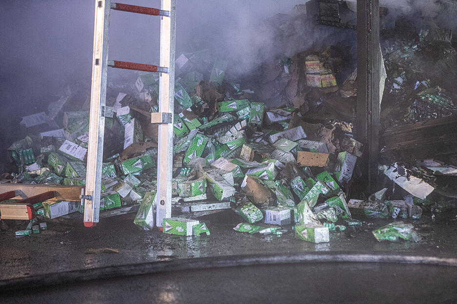 Der Lkw hatte 19 Tonnen Zahnpflegekaugummis geladen.