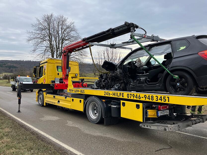 Zwischen Happenbach und Unterheinriet hat sich am Mittwochmittag ein Frontalzusammensto&szlig; ereignet.