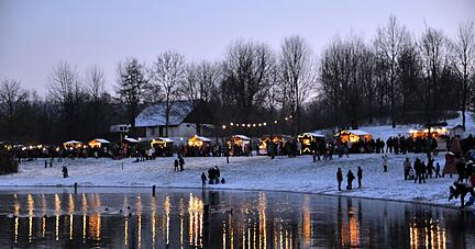 So wünscht sich der Veranstalter die Seeweihnacht 2022: Ein bisschen Schnee würde die weihnachtliche Atmosphäre perfektionieren.