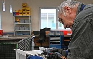 Beim BSK wird der Elektroschrott aus ganz Hohenlohe verarbeitet. Beim BSK wird der Elektroschrott aus ganz Hohenlohe verarbeitet.