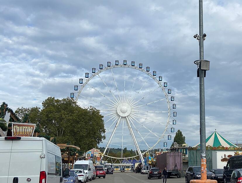 Das Riesenrad dreht sich wieder – allerdings nur für den Testdurchlauf.