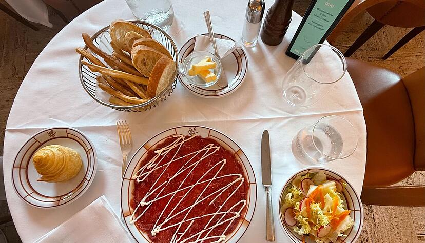 Meist wird Carpaccio als Vorspeise servert.