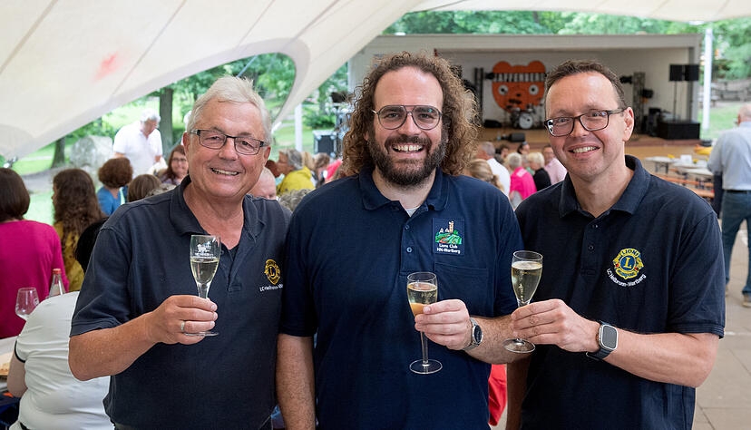 Gehören mit zu den Veranstaltern des Benefizkonzerts (von links): Uli Knödler, Daniel Nill und Tobias Leu vom Lions-Club Heilbronn-Wartberg.