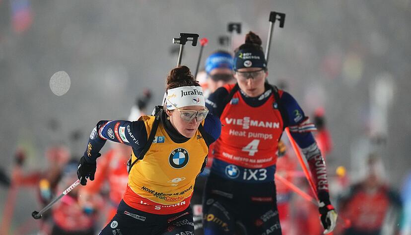 Teil der dominierenden Nation: Lou Jeanmonnot und Justine Braisaz-Bouchet.