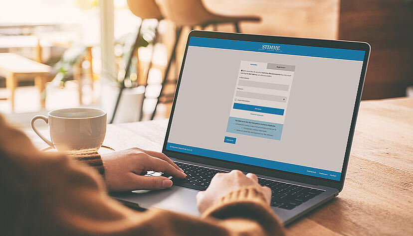 Beispiel des zentralen Login auf stimme.de Beispiel des zentralen Login auf stimme.de