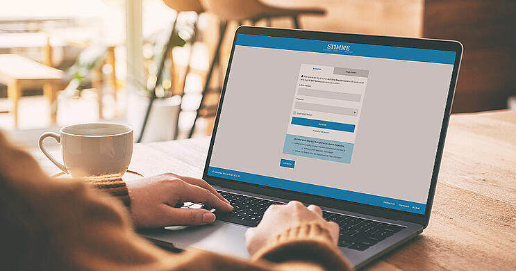 Beispiel des zentralen Login auf stimme.de Beispiel des zentralen Login auf stimme.de