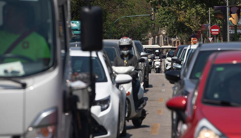 Im Zentrum Palmas gibt es seit Jahresbeginn eine Umweltzone, in die Urlauberautos mit ausl&auml;ndischem Kennzeichen - auch wenn sie schadstoffarm oder sogar elektrisch sind - nicht einfahren d&uuml;rfen. (Archivbild)