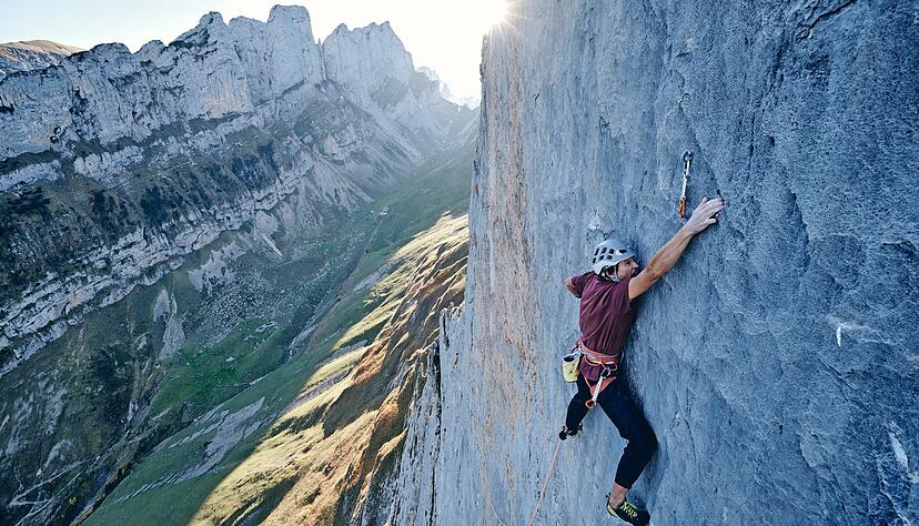 Bei waghalsigen Kletter-Routen müsse man dahinter stehen, so Michael Wohlleben. Denn das Risiko bei solchen Projekten ist hoch. Bei waghalsigen Kletter-Routen müsse man dahinter stehen, so Michael Wohlleben. Denn das Risiko bei solchen Projekten ist hoch.