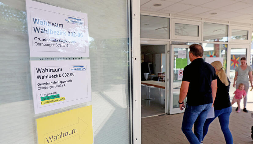 Die Grundschule Hagenbach in Bad Friedrichshall dient am Wahlsonntag als Wahllokal.