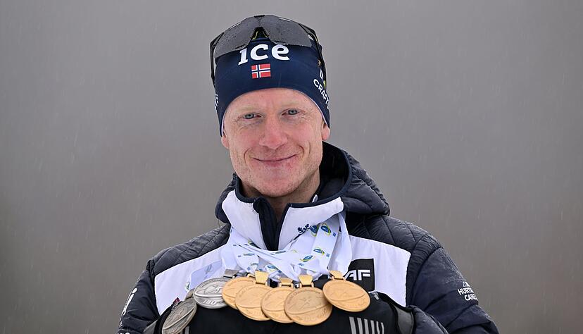 Johannes Thingnes B&ouml; holte in Oberhof als erster Skij&auml;ger Medaillen in allen sieben WM-Rennen.