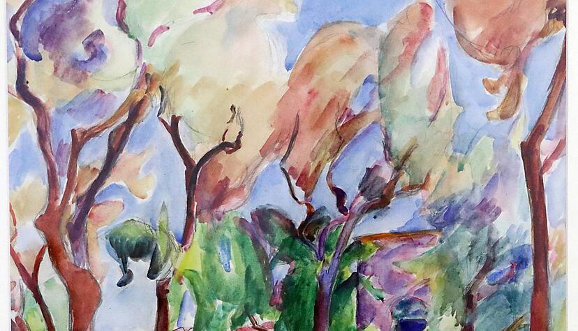 K&auml;te Schaller-H&auml;rlin: Selbstportr&auml;t mit Hut, 1906.