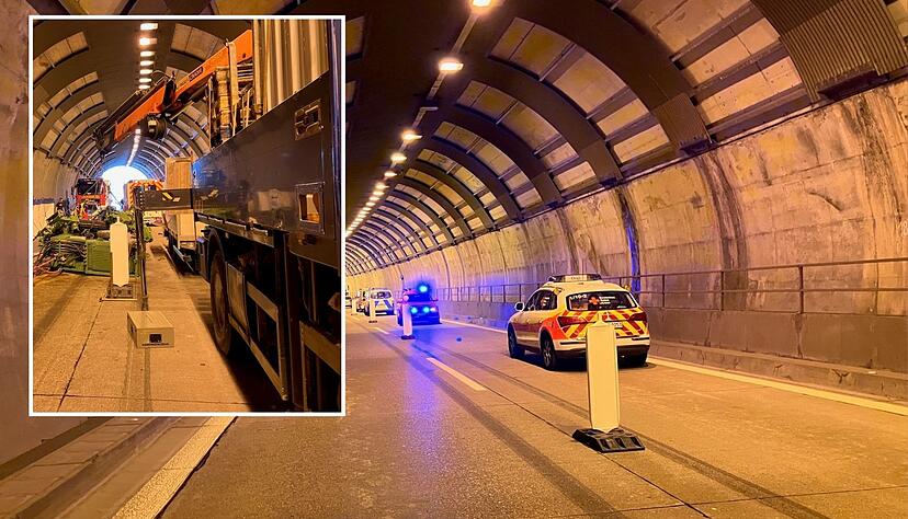 Bei Bauarbeiten im Tunnel Hölzern kam es zu einem tödlichen Arbeitsunfall.